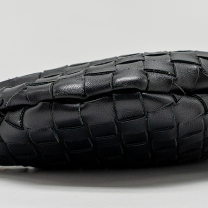 Bottega Veneta mini turn pouch lambskin black