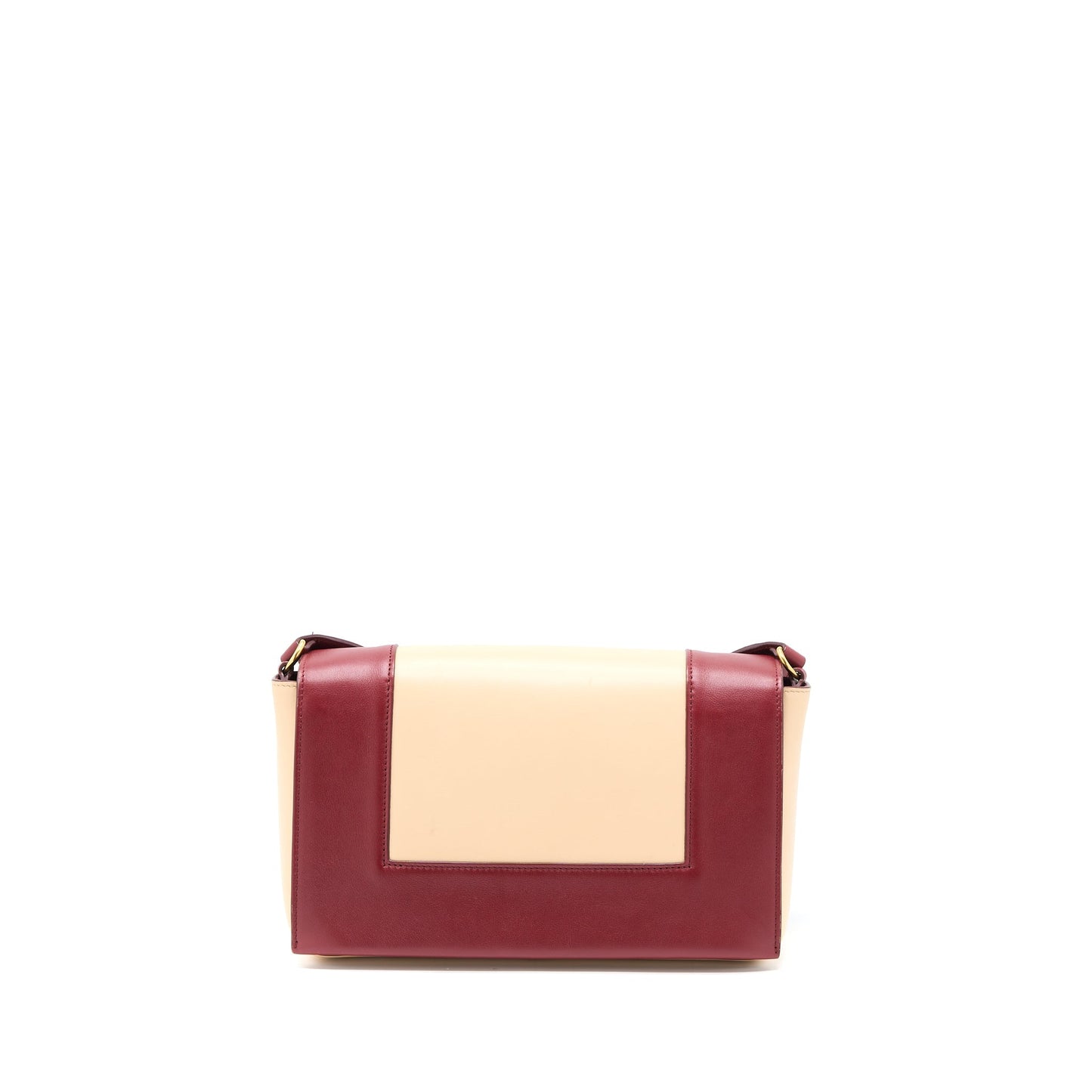 Celine Frame Purse Calfskin Multicolour Red/Beige