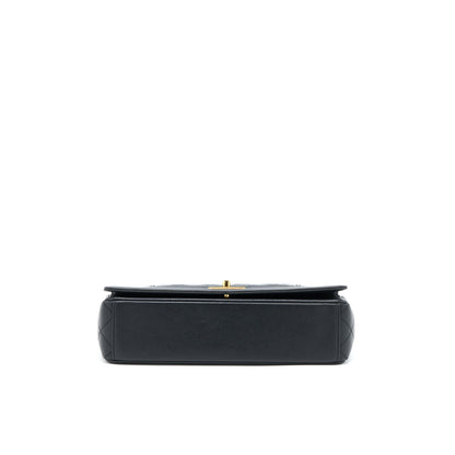 Chanel Seasonal Quilted Flap Bag Calfkskin Black Multicolour Hardware