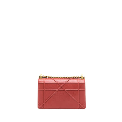 Dior Small Diorama Calfskin Red Brushed