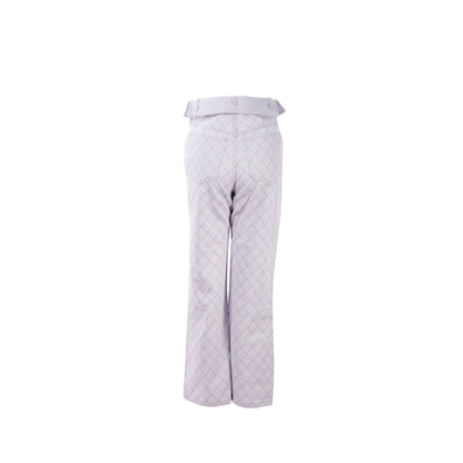 Chanel Size 34 20C Denim Jeans Cotton/Polyester Lavender