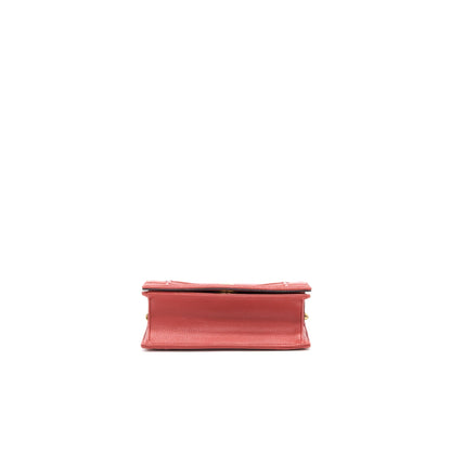 Dior Small Diorama Calfskin Red Brushed