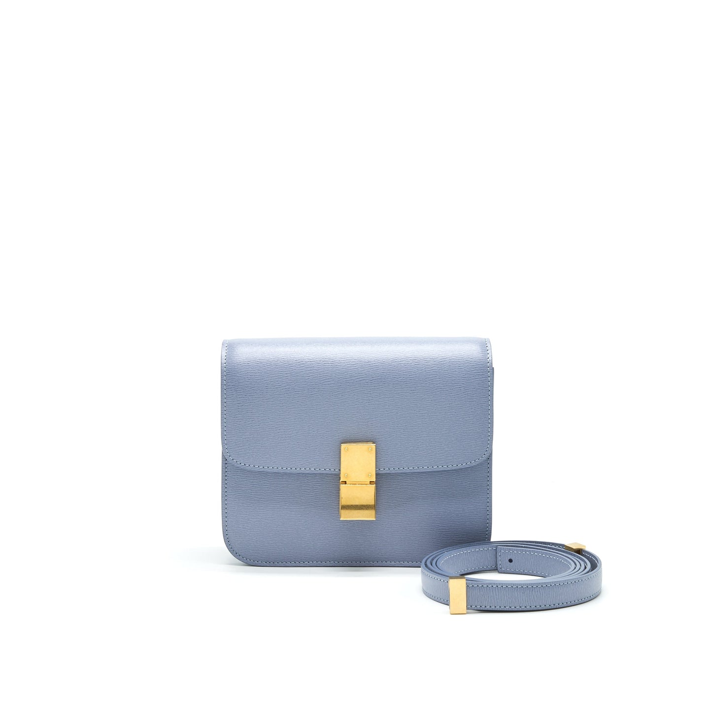 CELINE CLASSIC Purse CALFSKIN LIEGE ARCTIC