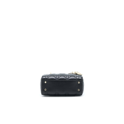 Dior Lady Dior Mini Lambskin Black