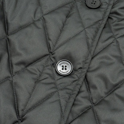 Burberry Size Quilted Jacket Polyester Black
