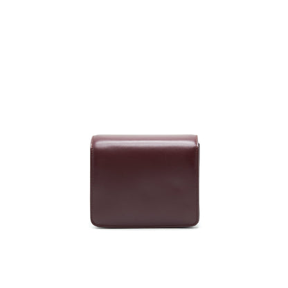 CELINE SMALL CLASSIC Purse CALFSKIN BURGUNDY