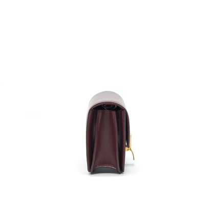 CELINE SMALL CLASSIC Purse CALFSKIN BURGUNDY