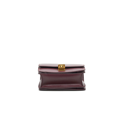 CELINE SMALL CLASSIC Purse CALFSKIN BURGUNDY