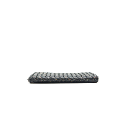 BOTTEGA VENETA -AROUND WALLET BLACK