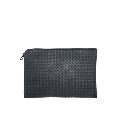 bottega Veneta Intrecciato weave small document case/ clutch