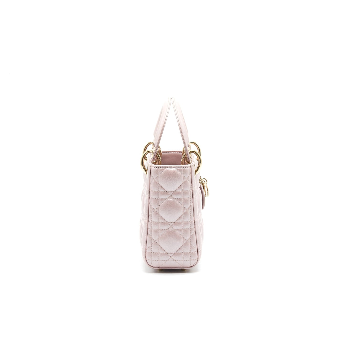 DIOR MINI LADY WITH CHAIN LOTUS PEARL GHW