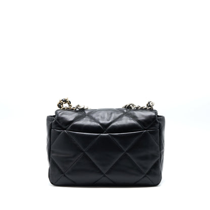 Chanel Medium 19 Bag Goatskin Black Multicolour Hardware (Microchip)