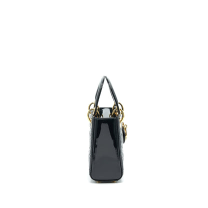 Dior Mini Lady Dior Patent Leather Black