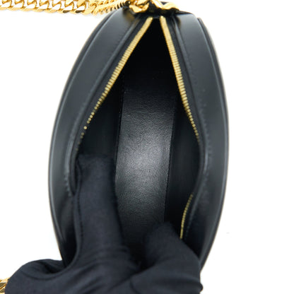 Celine Oval Purse Cuir Triomphe Calfskin/Velvet with Chain