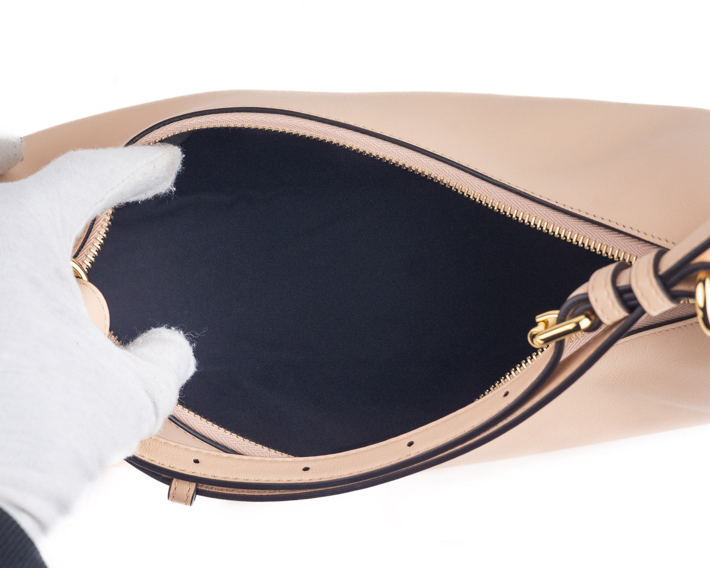 Fendi Fendigraphy Small Leather Bag in Pale Pink