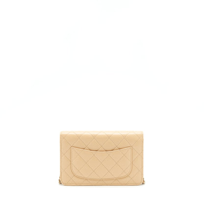 Chanel Classic Wallet On Chain Lambskin Beige LGHWï¼Microchipï¼