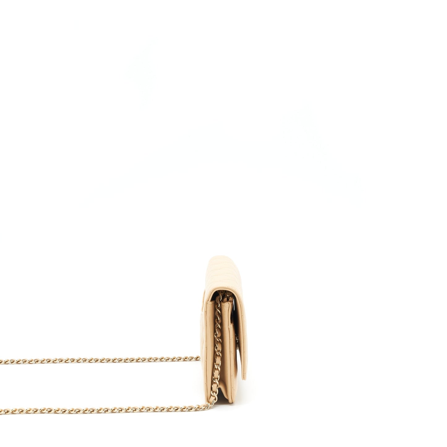 Chanel Classic Wallet On Chain Lambskin Beige LGHWï¼Microchipï¼
