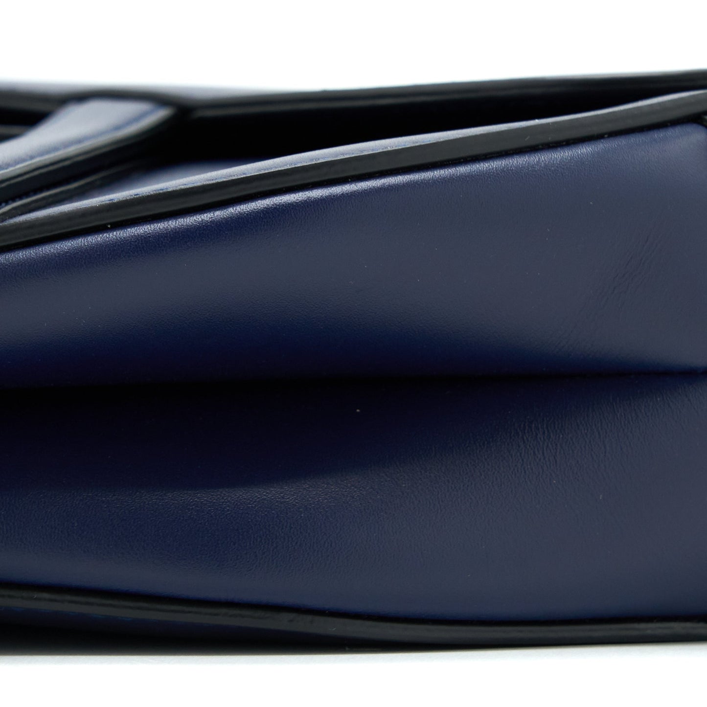Dior Medium Saddle Purse Smooth Calfskin Navy