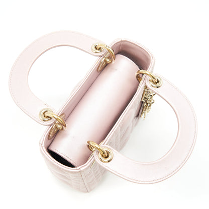 DIOR MINI LADY WITH CHAIN LOTUS PEARL GHW