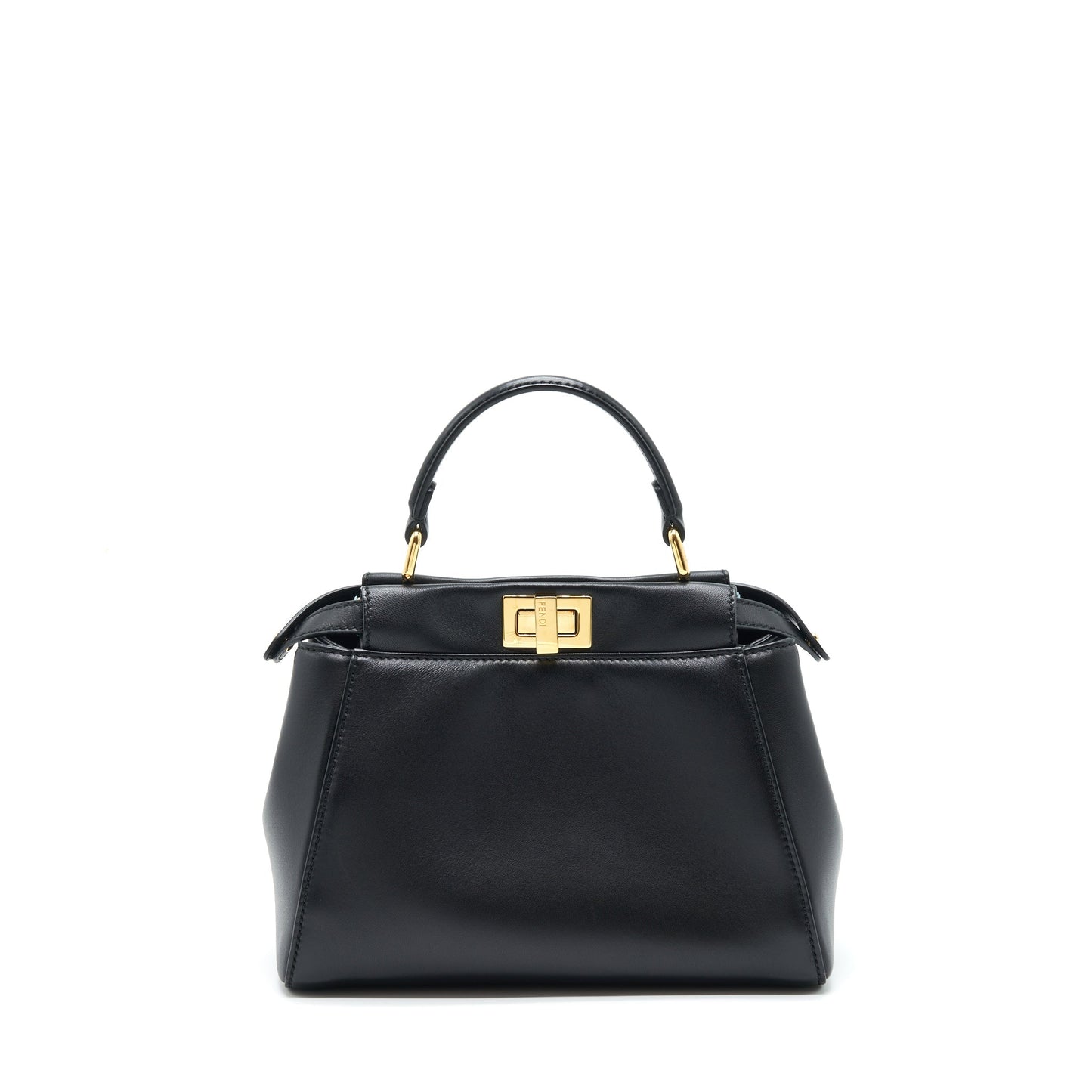 Fendi Mini Peekaboo Lambskin Black