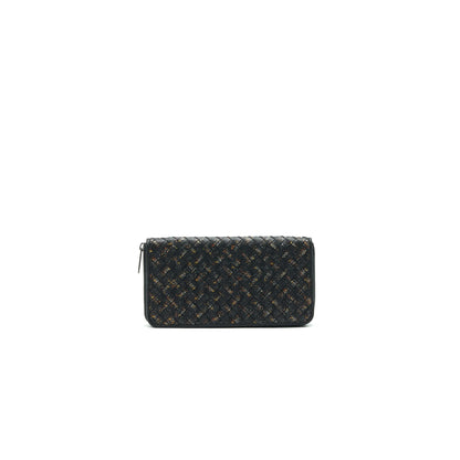BOTTEGA VENETA -AROUND WALLET BLACK