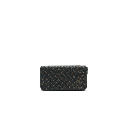 BOTTEGA VENETA -AROUND WALLET BLACK