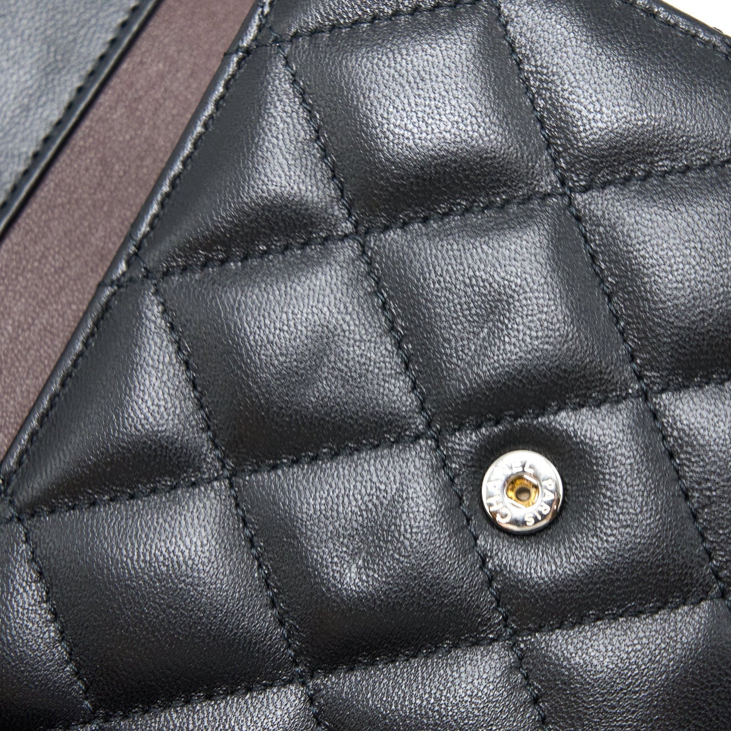 Chanel Small Classic Compact Wallet Lambskin Black SHW