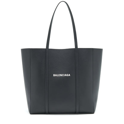Balenciaga leather shopping Tote Purse Black