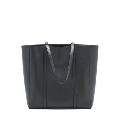 Balenciaga leather shopping Tote Purse Black