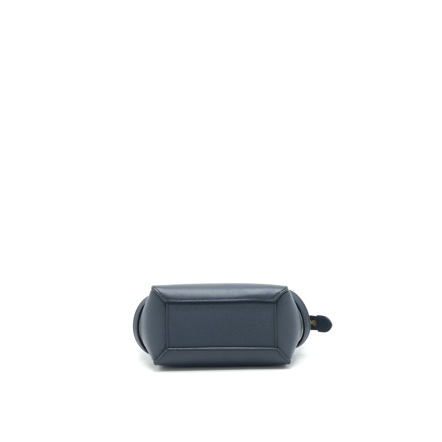 Celine Pico Belt Purse Grained Calfskin Navy