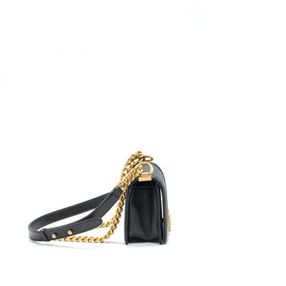 Chanel Small Boy Bag Caviar Black brushed GHW Year 2021 (microchip serialï¼