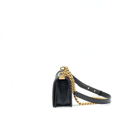 Chanel Small Boy Bag Caviar Black brushed GHW Year 2021 (microchip serialï¼