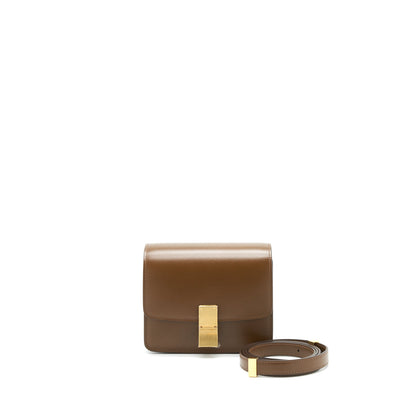 Celine Small Classic Box Purse camel