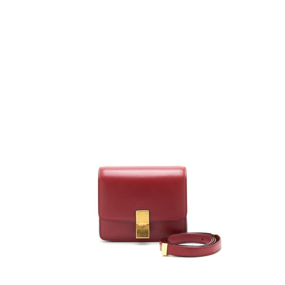 Celine small Classic Box Purse Red with
