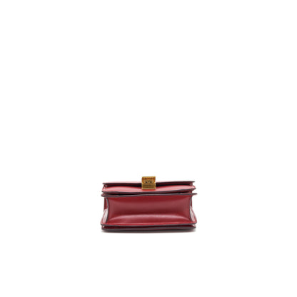 Celine small Classic Box Purse Red with