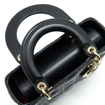 DIOR SMALL LADY DIOR BAG BLACK GHW