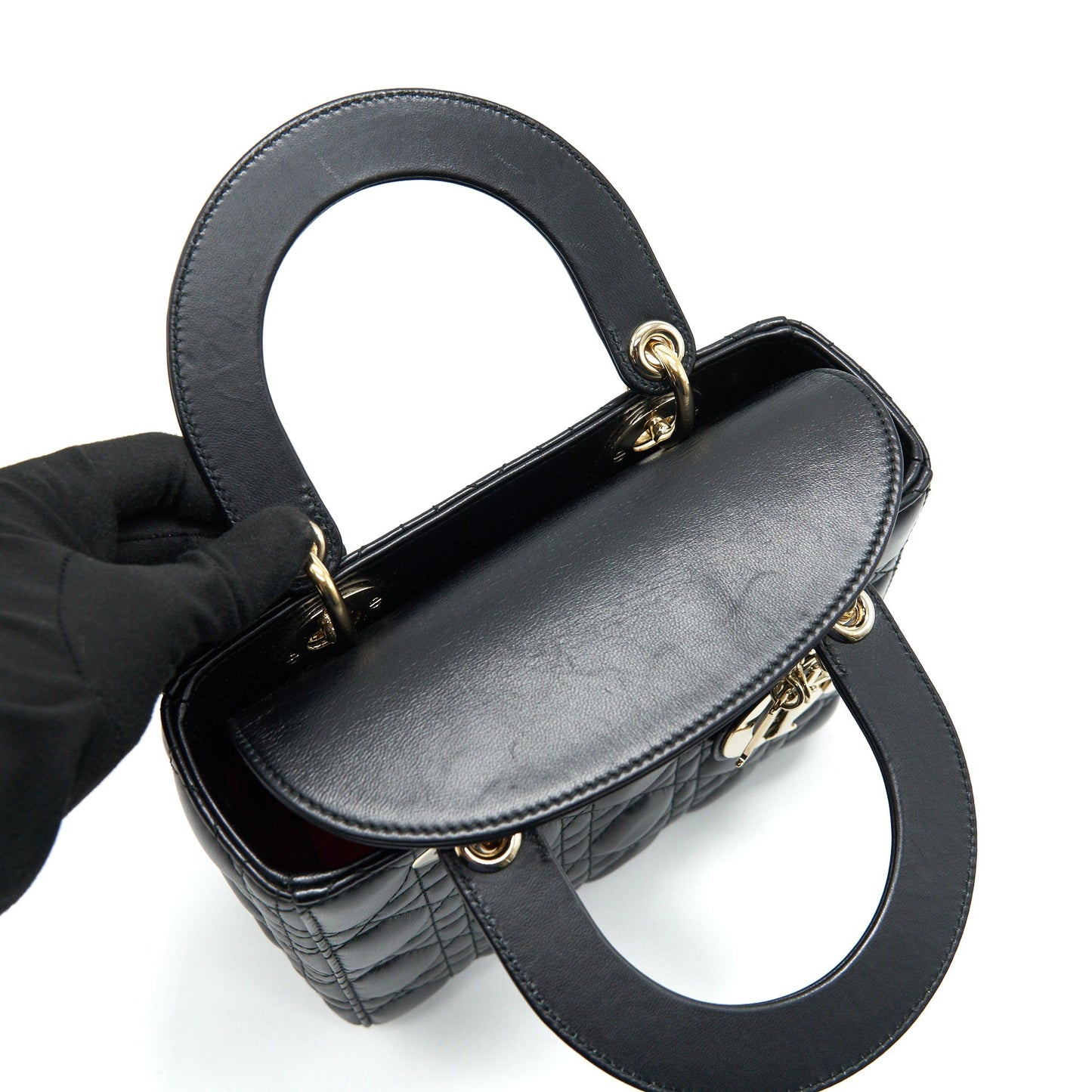 DIOR SMALL LADY DIOR BAG BLACK GHW