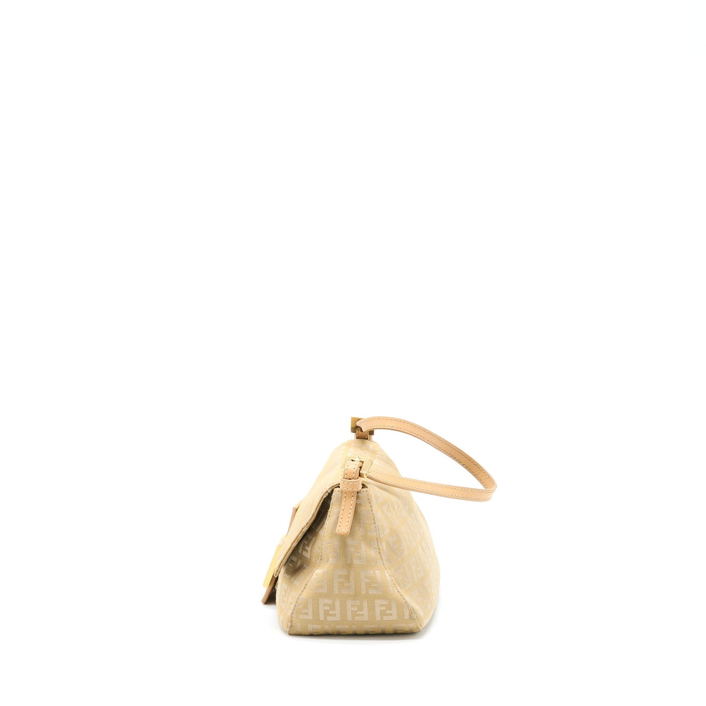 Fendi Mini Mamma Baguette Canvas Beige