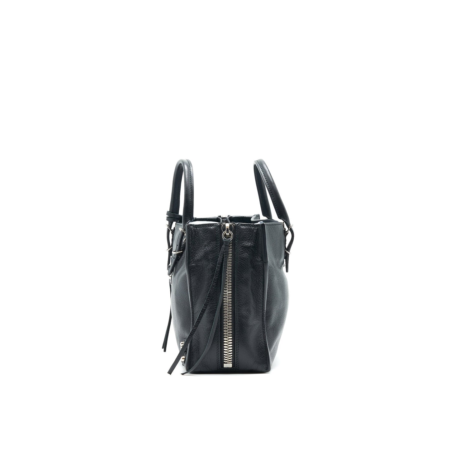 BALENCIAGA PAPIER A4 CLASSIC STUDS Purse LEATHER BLACK