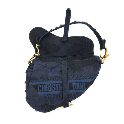 Dior Medium Saddle Purse Limited Edition Navy