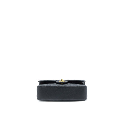 Chanel Small Classic Flap Bag Caviar Black GHW (Microchip)