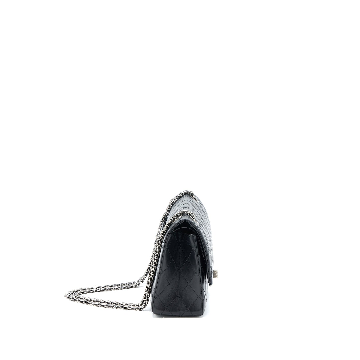 Chanel Small 2.55 225 Reissue Flap Bag Aged Calfskin Black Ruthenium SHW
