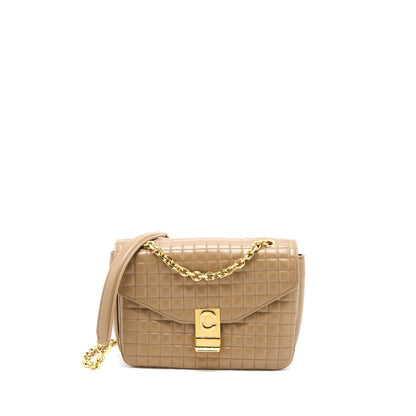 Celine C Purse Calfskin Light Camel