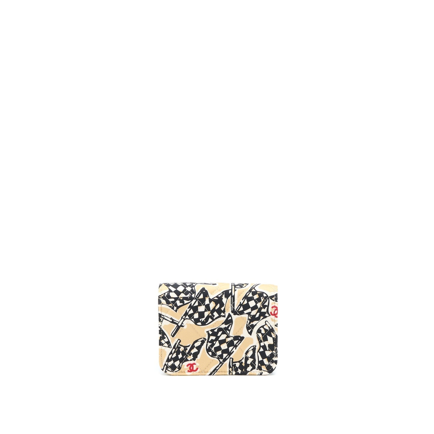 Chanel Mini Clutch With Chains Fabric Multicolour LGHW (Microchip)