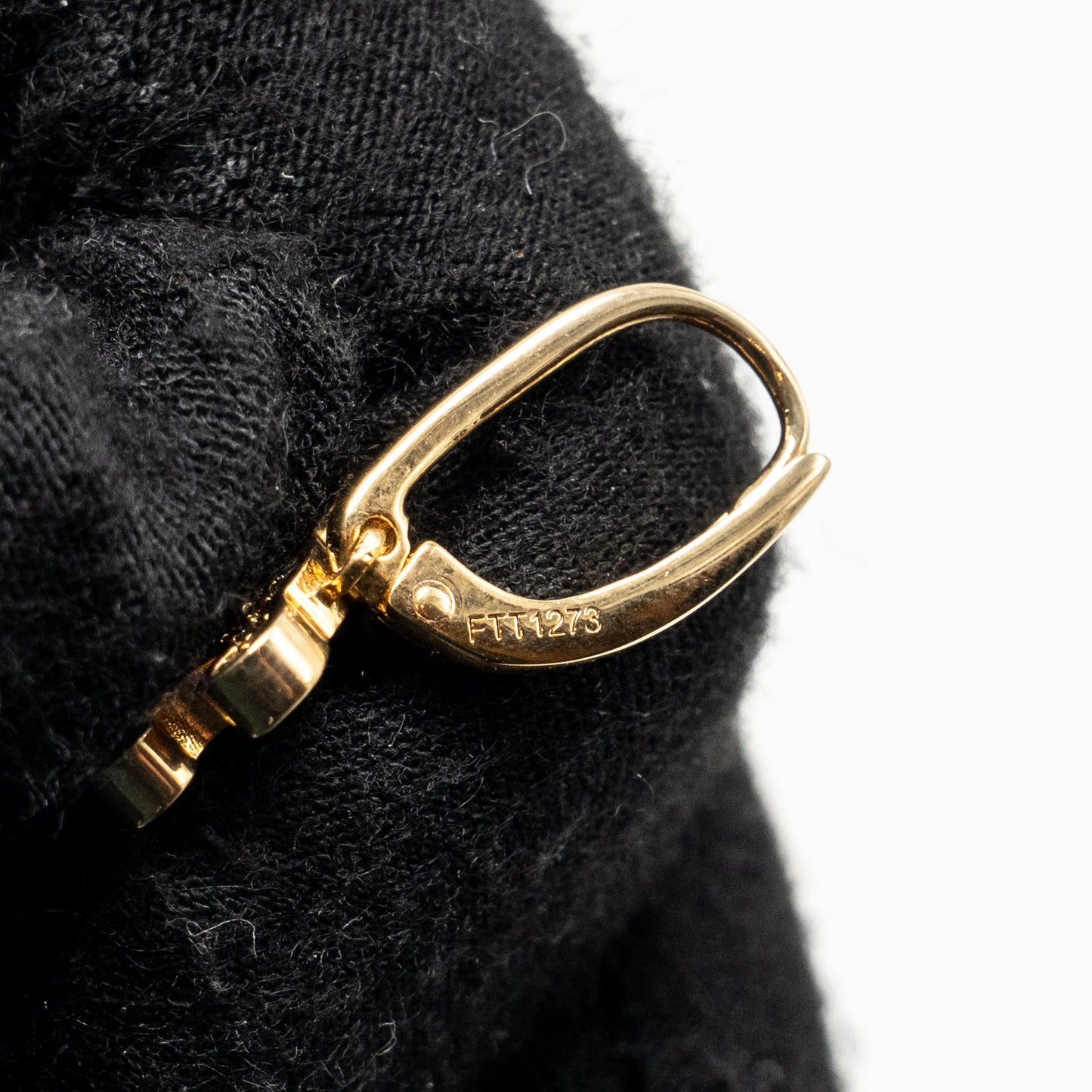 Celine TRIOMPHE RHINESTONE EARRINGS BRASS FINISH CRYSTALS