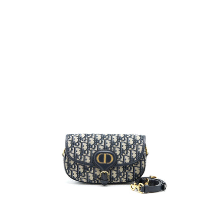 Dior Bobby East-West Purse Blue Oblique Jacquard