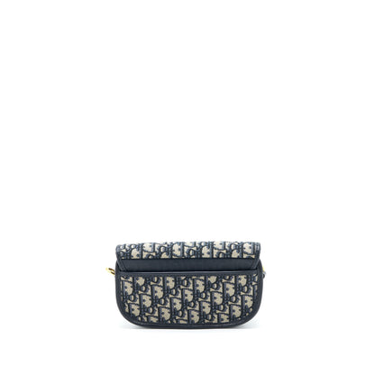Dior Bobby East-West Purse Blue Oblique Jacquard