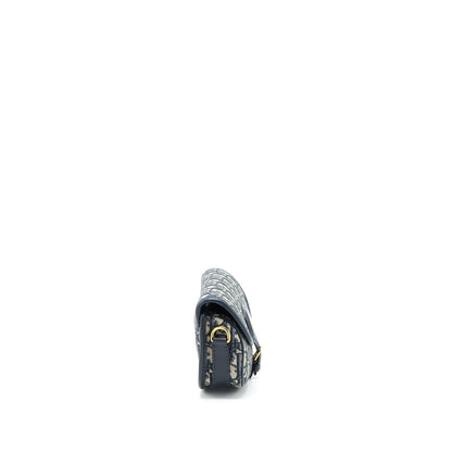 Dior Bobby East-West Purse Blue Oblique Jacquard