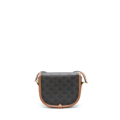 Celine Folco Medium Triomphe Canvas Purse