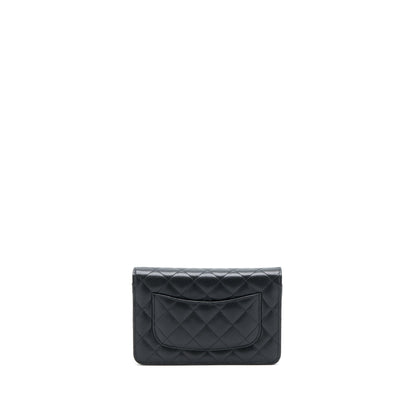 Chanel Classic Wallet On Chain Caviar Black GHW (Microchip)